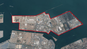「響灘臨海工業団地」航空写真