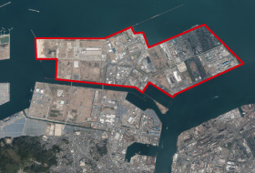 「響灘臨海工業団地」航空写真