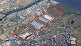 「北九州空港跡地産業団地」航空写真