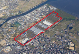 「北九州空港跡地産業団地」航空写真