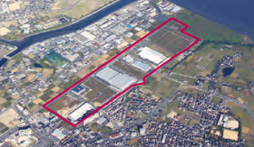 「北九州空港跡地産業団地」航空写真